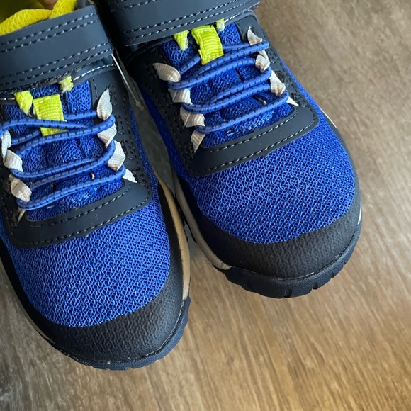 New Merrell Trail Glove 7 A/C Sneakers Kids Blue and Green Shoes - Picture 8 of 9